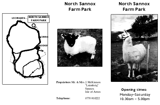 North Sannox Leaflet side 1